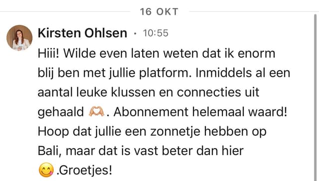 Kirsten's image testimonial